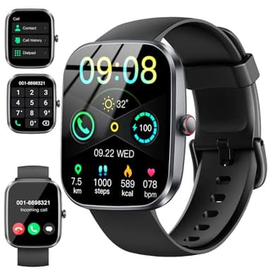 Smart Watch(Answer/Make Call), 1.91" Smartwatch for Men Women, 2025 Fitness Watch with 110+ Sport Modes, Fitness Activity Tracke with Pedometer/Sleep Monitor/Heart Rate/IP68 Waterproof,for Android iOS - Image 1