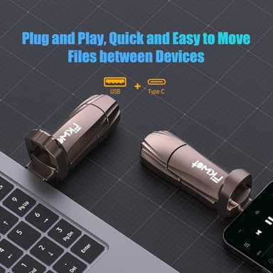 Fikwot External SSD USB Flash Drive 2TB, Up to 2050MB/s 2-in-1 Type C+ USB A USB3.2 Gen2 Solid State Thumb Drive SSD Stick for iPhone 15/16/Android/Windows/Mac/PC/Laptops - Image 2