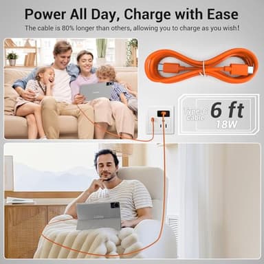 14 Inch Tablet, Android 15 Tablet, 16GB RAM+256GB ROM, 1920x1200 FHD IPS Display, Widevine L1, 10000mAh Battery, Bluetooth 5.0, Multi-Angle Stand Case & Stylus Pen, 6ft USB Cable — Gray - Image 7