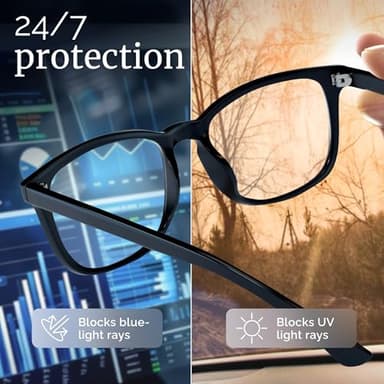 livho High Tech Blue Light Glasses - Advanced up to 99% Blue Light Blocking Computer Glasses - Screen Fatigue & UV Protection - Image 7