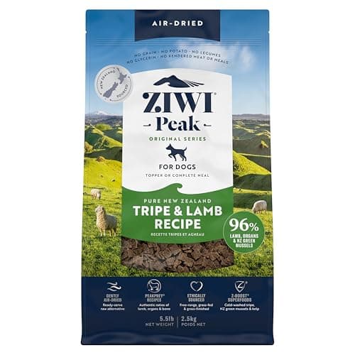 ZIWI Peak Air-Dried Dog Food – Tripe & Lamb - All Natural, High Protein, Grain Free, Limited Ingredient w/ Superfoods (88oz) - Image 1