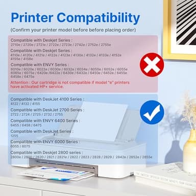 Valuetoner Remanufactured Ink Cartridges Replacement for HP 67 Ink Cartridges Black/Color Combo Pack 67XL for Envy 6055 6055e 6052 6455e 6452 6458 DeskJet 2855e 2827e 2755e 2700 2755 4152 4155e 2-Pack - Image 3