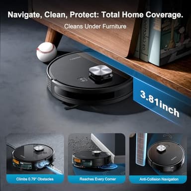MAMNV Robot Vacuum and Mop, 11500 Pa Suction, 3-in-1 Robotic Vacuum with Smart LiDAR Navigation, 70 Day Self-Emptying,160 Min Runtime,App/Alexa/Voice Control, Ideal for Pet Hair, Carpet & Hard Floor - Image 7
