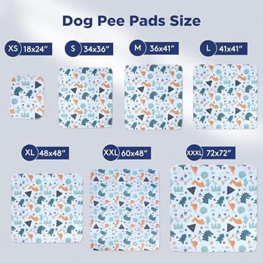 Washable Pee Pads for Dogs, 2 Pack Large 41"x41" Super Absorbent Reusable Pads for Dog Training Pads, 100% Waterproof Non-Slip Pee Pads Whelping Pads Dog Playpen Pads Crate Mat Bed Pads Dog Products - Image 5