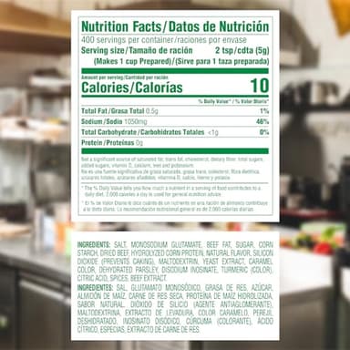 Knorr Professional Caldo de Res, Beef Bouillon with Beef Flavor Granulated Base, Bouillon as a Base, Marinade, Flavor Enhancer, Shelf Stable Convenience, 0g Trans Fat, 4.4 lbs (Pack of 1) - Image 2