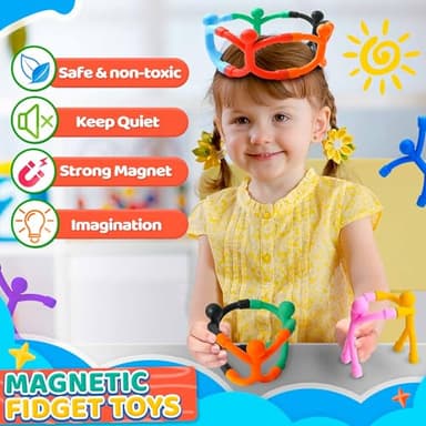 Magnetic Travel Toys for Toddlers Kids 5PCS, Airplane Car Travel Activities Essential, Fidget Toys Road Trip ‌Sensory Toy, Fidgets for Classroom Toys for 3 4 5 6 7 8 Year Old, Kids Stocking Stuffers - Image 3