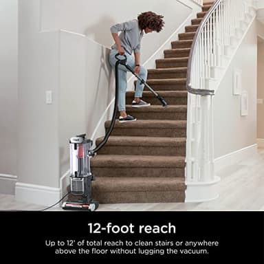 Shark ZU102 Rotator Pet Upright Vacuum with PowerFins HairPro & Odor Neutralizer Technology, Charcoal, 2.9 L Dust Cup - Image 3