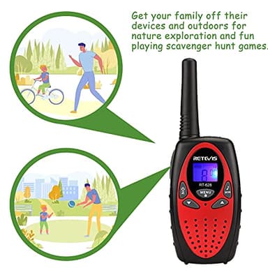 Retevis RT628 Walkie Talkies for Kids,Toys Gifts for 6-12 Years Old Boys Girls,Long Range 2 Way Radio 22CH VOX,Birthday Gift,Family Walkie Talkie for Camping Hiking Indoor Outdoor - Image 6