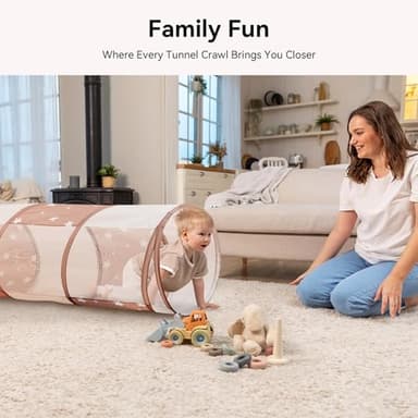 Sumbababy Tunnel Toys for Toddlers: Activity Tunnels for Young Children - Crawl Tunnels for Toddlers and Babies - Pop up Dog Tunnel - Image 6