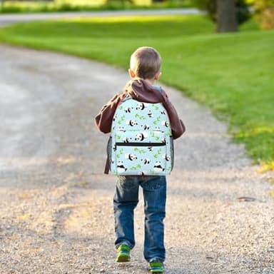 ZVUZVO 2pcs Panda Prints Backpack Gifts For Teen Girls Boys, Bookbag And Lunch Bag Set, School Daypack Students Knapsack - Image 9