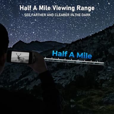 GOYOJO Night Vision Binoculars, Night Vision Goggles, 3.2'' HD Screen with 10X Digital Zoom, Portable NVG Goggles with 32GB Card to Save Photos and Videos for Hunting Camping - Image 7