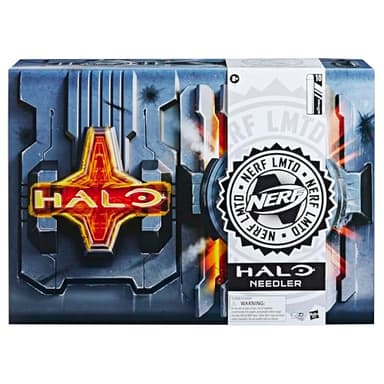 Nerf LMTD Halo Needler Dart-Firing Blaster, Light-Up Needles, 10-Dart Rotating Drum, 10 Elite Darts, Game Card with in-Game Content - Image 2