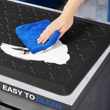 Villsure Kitchen Mat and Rugs, Cushioned Anti Fatigue Kitchen Mats, 1/2 Inch Thick Waterproof Non-Slip Kitchen Runner Rug, Heavy Duty Ergonomic Comfort Standing Desk Mat for Kitchen, Office, Laundry - Image 3