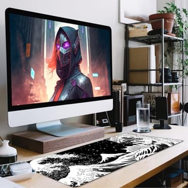 TEDNETGO Extra Large Mouse Pad, Gaming Mouse Pad, Waterproof Extra Large Mousepad with Stitched Edges, Non-Slip Base Keyboard Pad for Gamer, Office & Home, 31.5 x 15.8, Dragon - Image 7