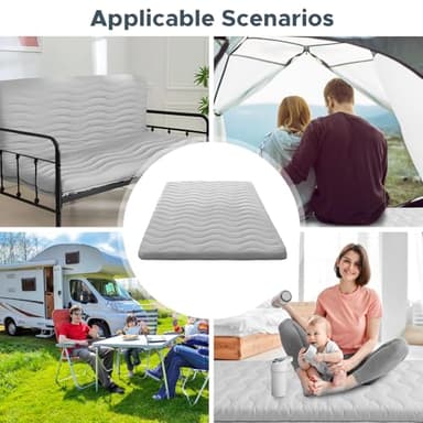 Japanese Futon Floor Mattress, 100% High Density Comfortable Foam, 3.5" Thicken Foldable Mattress Tatami Mat Sleeping Pad, Ideal for Comfort and Support, Kids Floor Lounger Pillow Bed Sofa (Twin） - Image 7