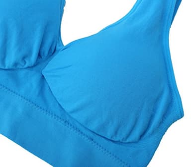 ohlyah Women's Seamless Wire-Free Bra with Removable Pads Pack of 5 L - Image 4