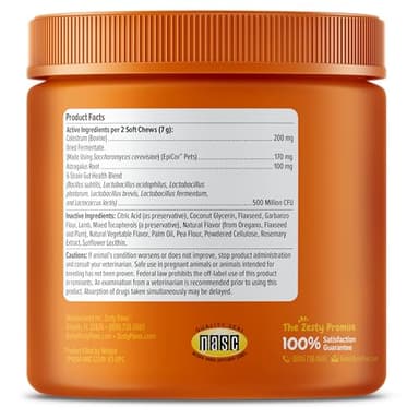 Zesty Paws Dog Allergy Relief- Dog Itching Skin Relief- Dog Probiotics for Itchy Skin and Itchy Ears- Dog Allergy Paw Relief- Dog Allergy Chews- Dog Itch Relief - Dog Skin Allergy Relief - Lamb - 90ct - Image 6