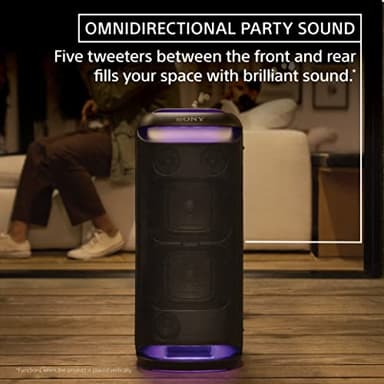 Sony SRS-XV800 X-Series Wireless Portable Bluetooth Karaoke Party Speaker IPX4 splash-resistant with 25 Hour-Battery, Built-in Handle and Wheels, Omnidirectional Sound, and Ambient Lights - Image 2
