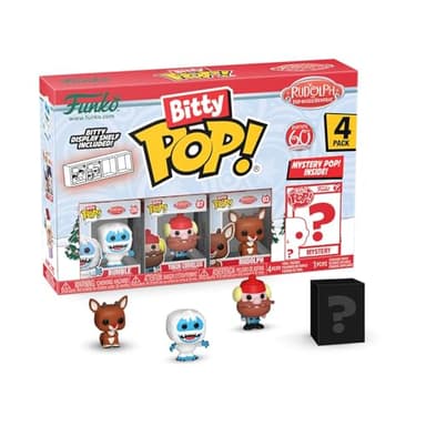 Funko Bitty Pop! Rudolph: Mini Collectible Toys 4-Pack - Bumble™, Yukon Cornelius™, Rudolph®, & Mystery Chase Figure (Styles May Vary) - Image 1