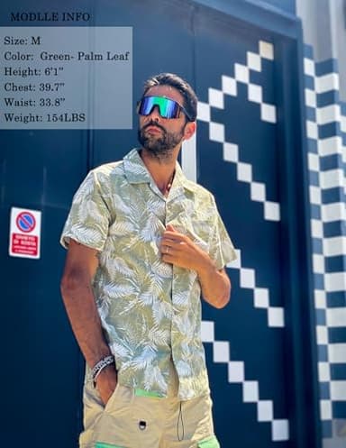 COOFANDY Men's Linen Short Sleeve Shirts Button Down Casual Summer Shirts Front Pocket - Image 3