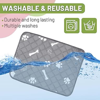 PatiencET Washable Pee Pads for Dogs, 18'' x 24" Reusable Puppy Pads with Super Absorbent for Pet Training, Housebreaking and Incontinence, 2 Pack Puppy Potty Pads with Waterproof Bottom - Image 6