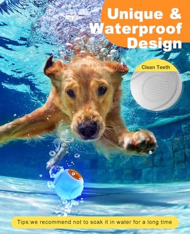 Xeuch Light Up Dog Balls, LED Dog Toy Ball Rechargeable, Bounce-Activated Durable Fetch Ball Grow in The Dark, Night Glowing Toy, Natural Rubber, Color Changing LED, 2.5 inches-Orange - Image 7