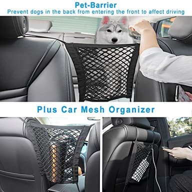 Bark Lover Dog Car Seat Cover for Back Seat Waterproof Backseat Protector, Nonslip Rear Seat Cover for Kids,Universal Size Fits Cars Trucks SUVs (Beige) - Image 4