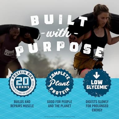 CLIF BUILDERS Protein Bars - Cookies 'n Cream Flavor - 20g Plant Based Protein - Gluten Free - Non-GMO - Low Glycemic - No Artificial Sweeteners - 2.4 oz. (12 Pack) - Image 5