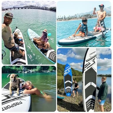FBSPORT 11' Premium Inflatable Stand Up Paddle Board, Yoga Board with Durable SUP Accessories & Carry Bag | Wide Stance, Surf Control, Non-Slip Deck, Leash, Paddle and Pump for Youth & Adult - Image 7