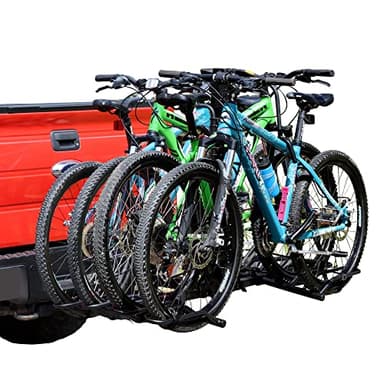Young 4-Bike Rack Hitch Mount Platform Style Carrier for Cars Trucks SUVs Minivans with 2" Hitch Receiver, 4 Bikes X 40 lbs (160 lbs Total) Load Capacity - Image 1