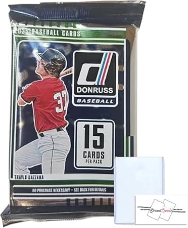 2025 Donruss Baseball Blaster Pack/Box Trading Cards + Toploader(s) + StreetCards Magnet! (Pack w/ 15 Cards + Toploader - Image 1