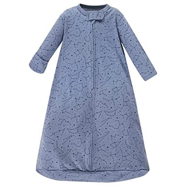 Hudson Baby Unisex Baby Cotton Long-Sleeve Wearable Sleeping Bag, Sack, Blanket, Space, 0-3 Months - Image 4