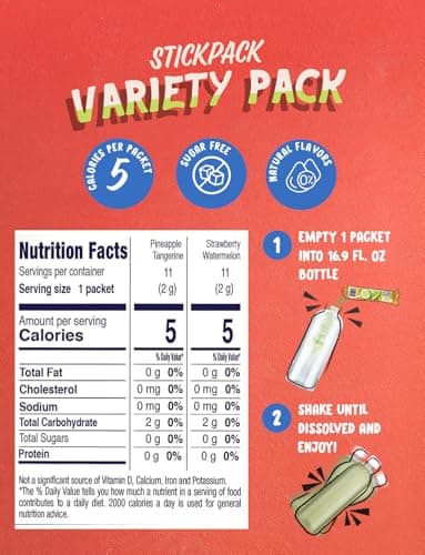 Klass Aguas Frescas Powdered Drink Mix | 44 Sugar Free Powder Packets | Flavors - Cucumber Limeade Pineapple Tangerine Strawberry Watermelon & Hibiscus Berries - Water Enhancer To Go! - Image 2