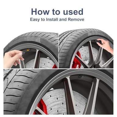 Mewqune Tire Valve Caps, Plastic & Rubber, Universal Fit, Black, 60 PCS, Dustproof, Car, Truck, SUV, Motorcycle, E-Bikes & Bikes - Image 5