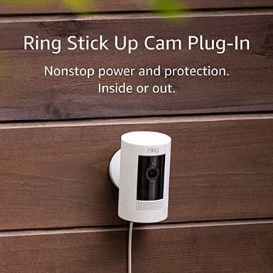 Ring Stick Up Cam Plug-In | Weather-Resistant Outdoor Camera, Live View, Color Night Vision, Two-way Talk, Motion alerts, Works with Alexa | White - Image 6