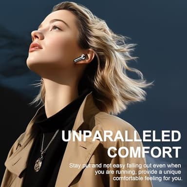 Wireless Earbuds Bluetooth Headphones Noise Cancelling, Bluetooth 5.4 Ear bud with Dynamic Drivers Stereo, 40H Playtime Sports Earphones Wireless Waterproof with LED Power Display for Laptop Pad Phone - Image 7