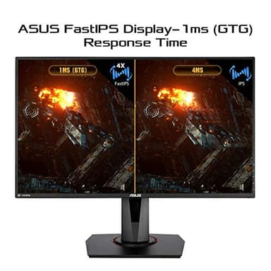 ASUS TUF Gaming VG279QM 27” HDR Monitor, 1080P Full HD (1920 x 1080), Fast IPS, 280Hz, G-SYNC Compatible, Extreme Low Motion Blur Sync (ELMB SYNC), 1ms, DisplayHDR 400,, BLACK - Image 3