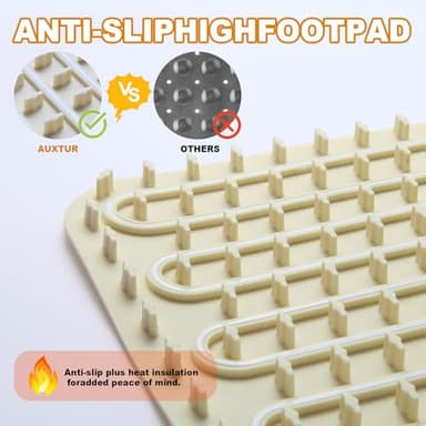 31.8 inches Silicone Warming Mat for Food, Fast Full Surface Heating Electric Warming Tray, 9 Level Temperature Adjustable Warming Kitchen Mat, Roll Up Food Warmer Mat for Countertop, Party, Travel - Image 3