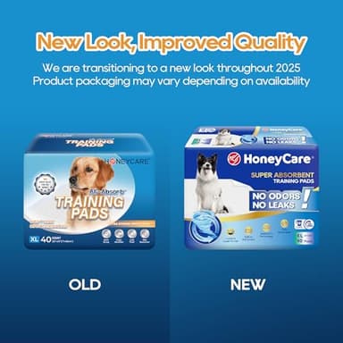 HONEY CARE All-Absorb, X-Large 28" x 34", 40 Count, Dog and Puppy Training Pads, Ultra Absorbent and Odor Eliminating, Leak-Proof 5-Layer Potty Training Pads with Quick-Dry Surface, Blue - Image 3