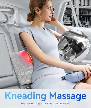 Papillon Back Massager, Shiatsu Neck Massager for Pain Relief Deep Tissue with Heat, Electric Kneading Massage Pillow for Back, Shoulder, Foot, Muscle Pain Relief, Gifts for Women/Men/Mom/Dad - Image 8