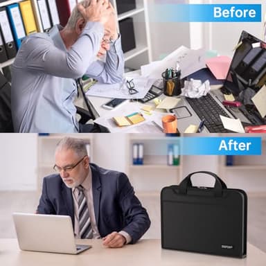 ENGPOW Accordion File Organizer,Fireproof Expanding File Folder with Multi Pockets,13 Pockets Document Organizer with Handle & Labels,Portable Home Travel Safe Storage for Letter A4 Files and More - Image 8