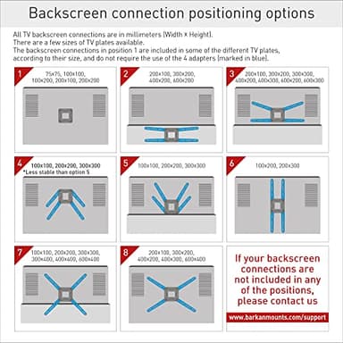 Barkan Long White TV Wall Mount, 13 - 80 inch Full Motion Articulating - 4 Movement Flat / Curved Screen Bracket, Holds up to 110lbs - Image 11