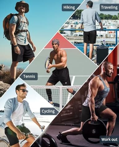 lomsoe 5 Pack Gym Shorts Men 5 Inch Quick Dry Mesh Shorts Men Lightweight Training Athletic Running Shorts with Pockets - Image 6