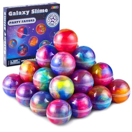 JOYIN Slime Party Favors, 36 Pack Galaxy Slime Ball - Stretchy, Non-Sticky, Mess-Free, Stress Relief, and Safe - Toys for Girls and Boys - Classroom Reward, Party Supplies - Image 1