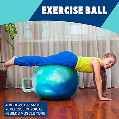 EVERICH TOY Hopper Ball, Clouds Hopping Toys for Kids, 20 Inch Bouncy Ball with Handle, Inflatable Bouncing Hoppity Hop Toys for Boys and Girls Gifts - Image 7