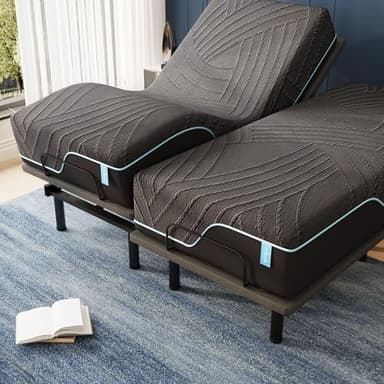Dyonery Split King Adjustable Bed Frame with 14 inch Cooling Copper Memory Foam Mattress, Wireless Remote & Head and Foot Incline, CertiPUR-US Certified & Fiberglass Free, Zero Gravity, 80" × 76" - Image 7