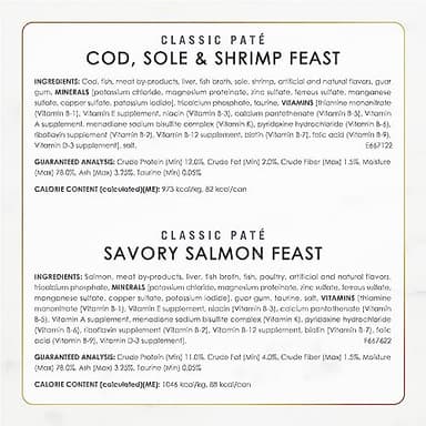 Purina Fancy Feast Seafood Classic Pate Collection Grain Free Wet Cat Food Variety Pack - (Pack of 30) 3 oz. Cans - Image 7