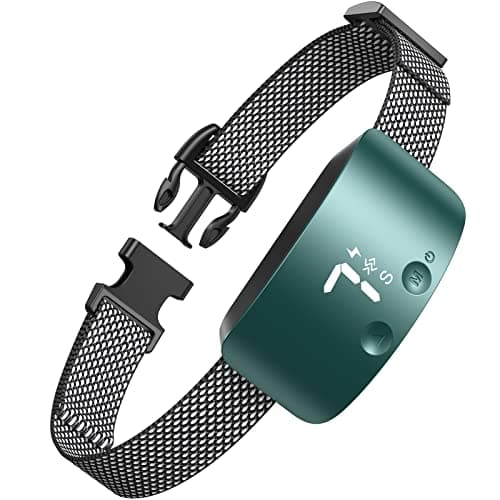 NBJU Bark Collar for Dogs,Rechargeable Anti Barking Training Collar with 7 Adjustable Sensitivity and Intensity Beep Vibration for Small Medium Large Dogs (Blackish Green) - Image 1