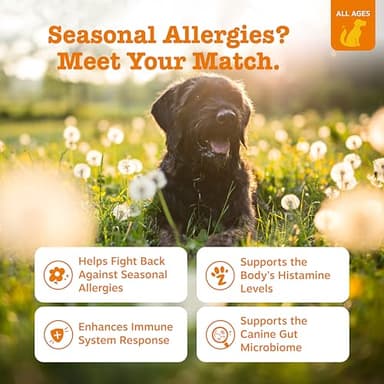 Zesty Paws Dog Allergy Relief- Dog Itching Skin Relief- Dog Probiotics for Itchy Skin and Itchy Ears- Dog Allergy Paw Relief- Dog Allergy Chews- Dog Itch Relief - Dog Skin Allergy Relief - PB - 90ct - Image 2