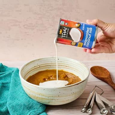 Thai Kitchen Coconut Milk, Evaporated, No Artificial Colors or Preservatives, Non-Dairy Alternative to Evaporated Milk, For Dairy Free Desserts, Soups, Sauces, and Beverages, 13.66 fl oz - Image 8